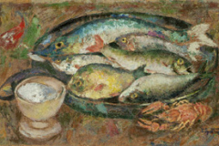 Борис Аракчеев. Натюрморт с рыбой (2000)
