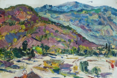 Борис Аракчеев. Поселок у подножия гор (1973)