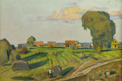 Борис Аракчеев. Сельский пейзаж (1965)
