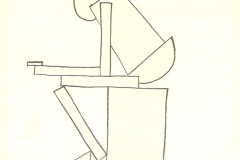 Давид Якерсон. Сидящая супрематическая фигура (1920)