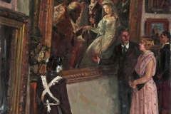 Евгений Красовский. У картины Пукирева (1956)