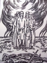 Евгений Кулик. Иллюстрация к книге Владимира Короткевича Миколы Гусовского - Песня пра зубра