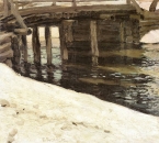 Фердинанд Рущиц. Мост. Зима