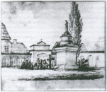 Гелена Скирмунт. Крест перед Францисканским собором в Пинске
