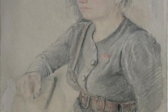 Генрих Бржозовский. Портрет Лазубеевой (1943)