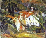 Хаим Сутин. Пейзаж Чере (1920)