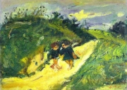 Хаим Сутин. Два ребёнка на дороге (1939)