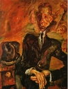 Хаим Сутин. Портрет мужчины с фетровой шляпой (1924)