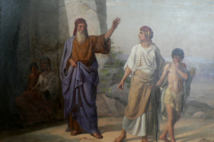 Исаак Аскназий. Авраам изгоняет из дома Агарь с сыном ее Измаилом (1878)