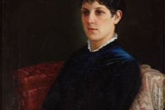 Исаак Аскназий. Портрет девушки с веером (1886)