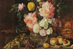 Иван Хруцкий. Натюрморт с цветами и фруктами (1839)