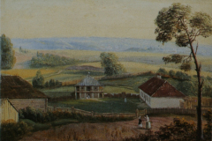 Иван Хруцкий. Вид в имении (1847)