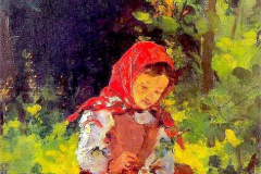 Казимир Альхимович. Девочка в лесу