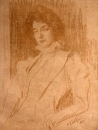 Леон Бакст. Портрет Зинаиды Гиппиус (1910)