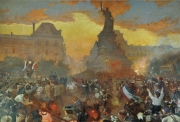 Леон Бакст. Карнавал в Париже в честь прибытия русских моряков 5 октября 1893 года (1900)