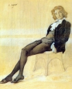 Леон Бакст. Портрет Зинаиды Гиппиус (1906)