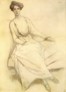 Леон Бакст. Портрет княгини Ольги Константиновны Орловой (1909)