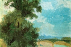 Лев Лейтман. Дождливый день. Двина (1934)