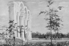 Лев Лейтман. Главный вход на стадион Динамо в Минке (1952)