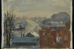 Лев Лейтман. Логойский тракт зимой (1944)
