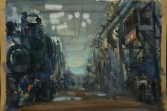 Лев Лейтман. На заводе (1948