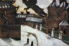 Марк Шагал. Над Витебском (набросок) (1914)