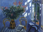 Марк Шагал. Интерьер с цветами