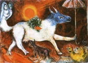 Марк Шагал. Корова с зонтиком