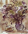 Марк Шагал. Натюрморт с вазой цветов