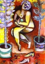 Марк Шагал. Обнаженная в цветах