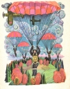 Михаил Басалыга. Иллюстрации к книге Я.Купалы - Алеся, мальчик и летчик (1972)