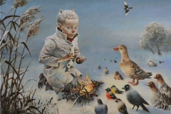 Сергей Римашевский. Костер на снегу (2019)