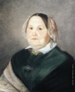 Сергей Зарянко. Портрет пожилой женщины в зеленом платке