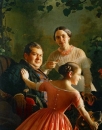 Сергей Зарянко. Портрет семьи Турчановых (1848)