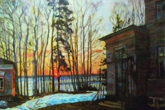 Станислав Жуковский. День догорает (1913)