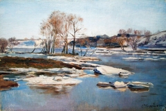 Станислав Жуковский. Ледоход (1890)