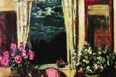 Станислав Жуковский. Лунная ночь. Жасмин и пионы (1929)