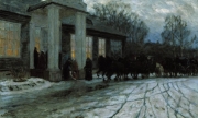 Станислав Жуковский. Разъезд на рассвете (1902)
