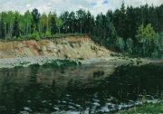 Станислав Жуковский. Река. Обрывистый берег (1912)