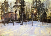 Станислав Жуковский. Солнце под вечер (1914)