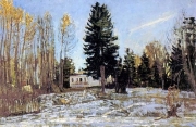 Станислав Жуковский. Старая усадьба зимой (1911)