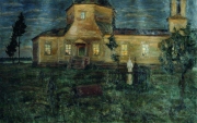 Станислав Жуковский. Церковь. Кладбище (1902)
