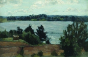 Станислав Жуковский. У озера (1908)