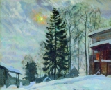 Станислав Жуковский. Усадьба зимой (1918)