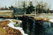 Станислав Жуковский. Весенний берлящий ручей (1913)