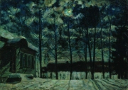 Станислав Жуковский. Ветреная зимняя ночь (1919)