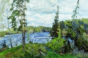 Станислав Жуковский. Ветреный апрель (1909)