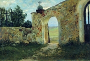 Станислав Жуковский. Вход на кладбище (1896)
