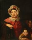 Валентий-Вильгельм Ванькович. Портрет Софии Пясецкой с детьми (1837)