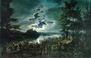 Викентий Дмоховский. Крестоносцы перед атакой на замок Пуня (1837)